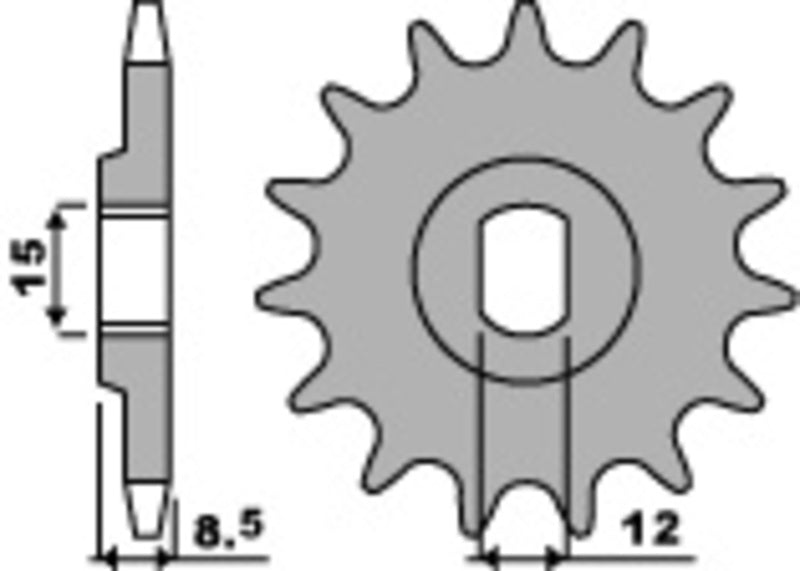 PBR FR SPROC 415 STEEL ST 2240, 11