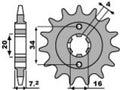 PBR FR SPROC 520 STEEL ST 2247, 14