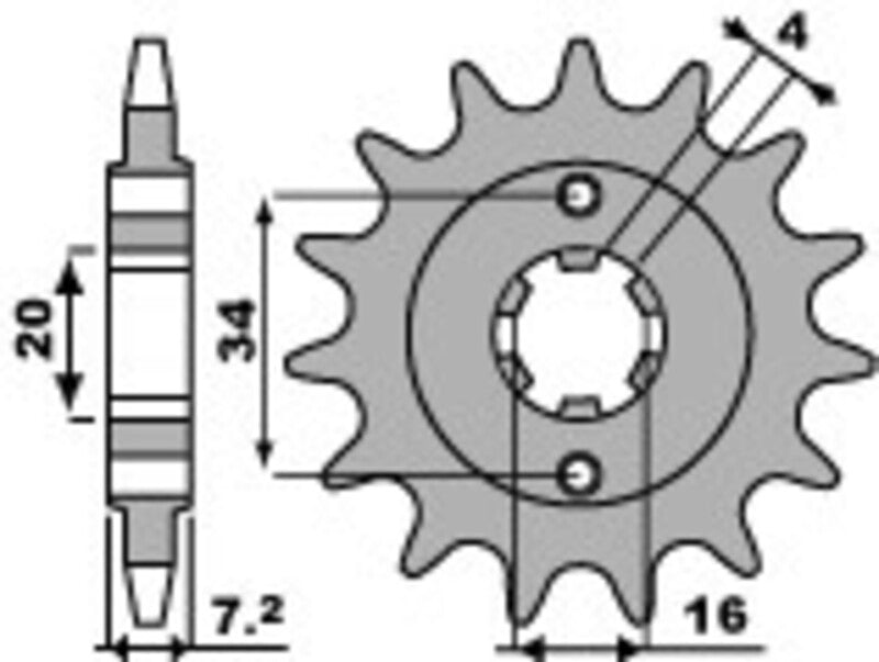PBR FR SPROC 520 STEEL ST 2247, 14