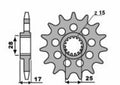 PBR FR SPROC 520 STEEL ST 2250, 16