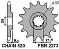 PBR FR SPROC 520 STEEL ST 2273, 13