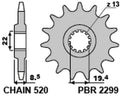 PBR FR SPROC 520 STEEL ST 2299, 14