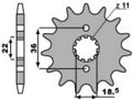 PBR FR SPROC 520 STEEL ST 2506, 13