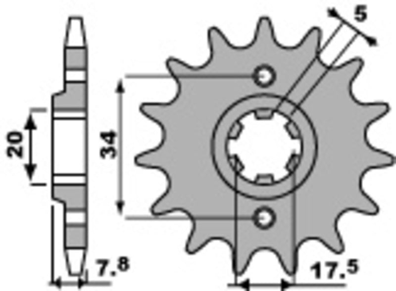 PBR FR SPROC 520 STEEL ST 279, 14