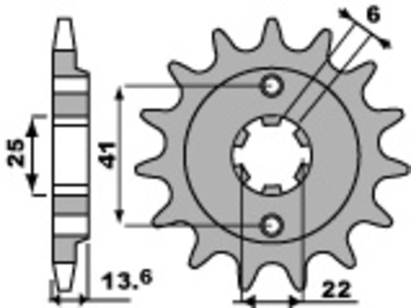 PBR FR SPROC 525 STEEL ST 293, 16