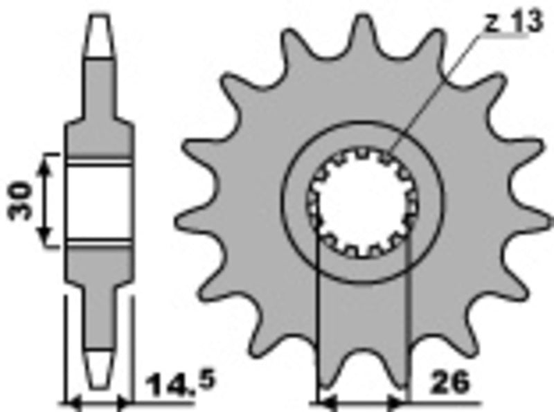 PBR FR SPROC 630 STEEL ST 330, 15