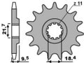 PBR FR SPROC 520 STEEL ST 334, 14