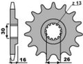 PBR FR SPROC 525 STEEL ST 344, 15