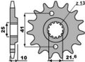 PBR FR SPROC 520 STEEL ST 345, 15