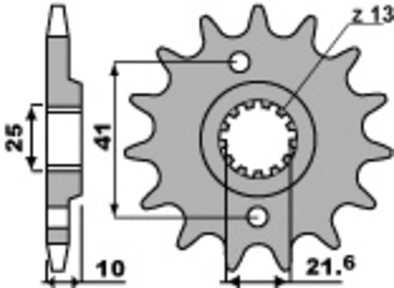PBR FR SPROC 520 STEEL ST 345, 15