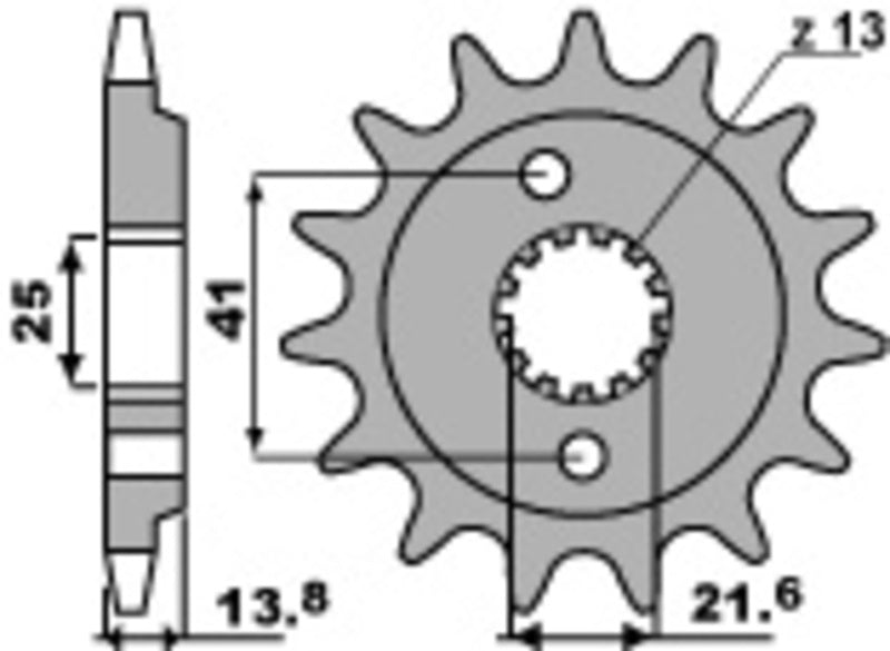 PBR FR SPROC 525 STEEL ST 346, 16