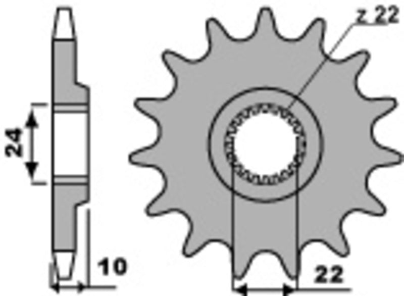PBR FR SPROC 520 STEEL ST 402, 13