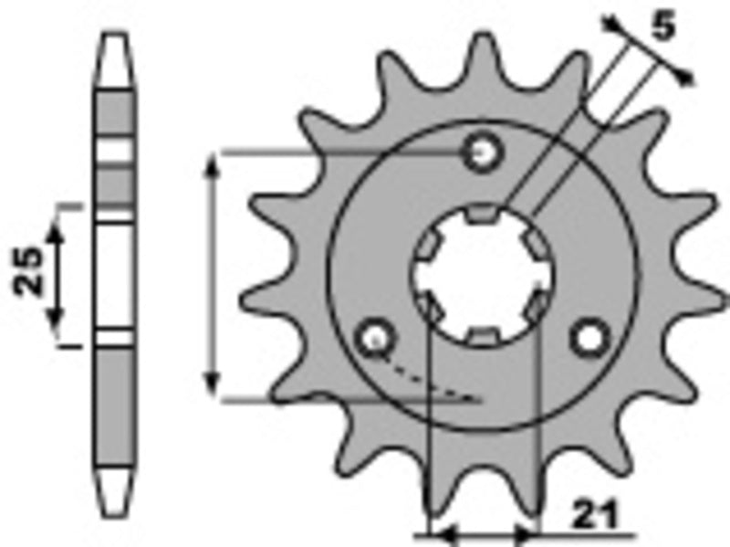 PBR FR SPROC 530 STEEL ST 424, 15