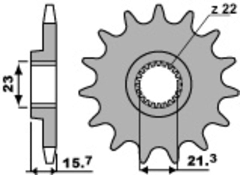 PBR FR SPROC 520 STEEL ST 441, 14