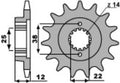 PBR FR SPROC 520 STEEL ST 495, 15