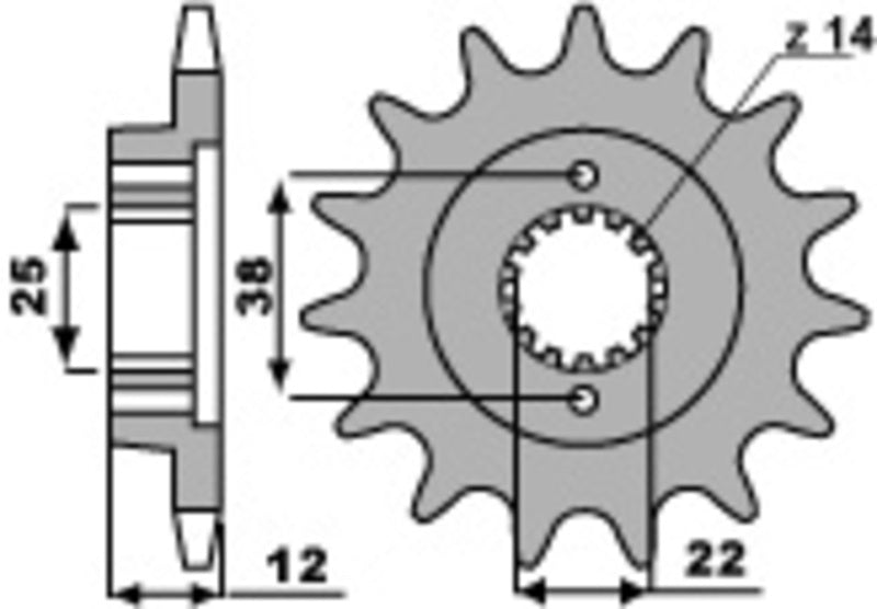 PBR FR SPROC 520 STEEL ST 495, 15