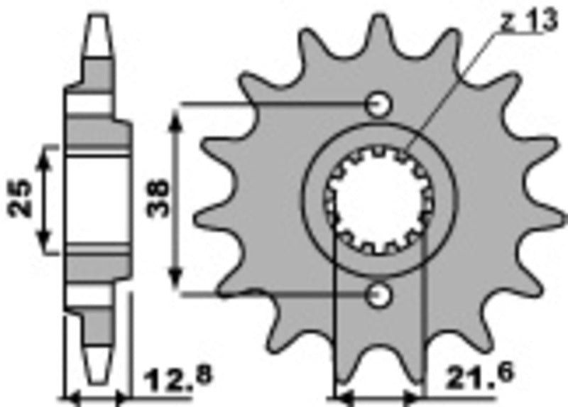PBR FR SPROC 520 STEEL ST 511, 15