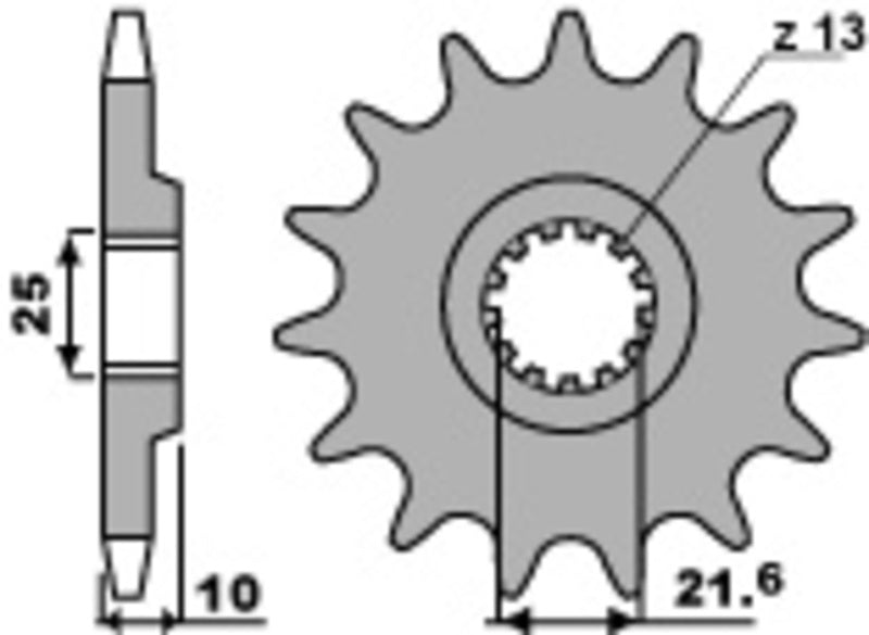 PBR FR SPROC 630 STEEL ST 521, 15