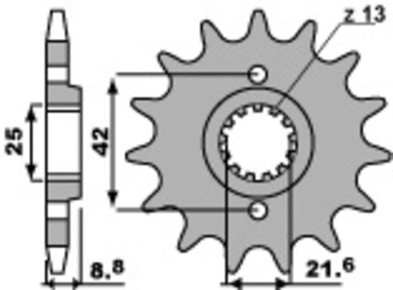 PBR FR SPROC 520 STEEL ST 523, 16