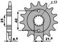 PBR FR SPROC 520 STEEL ST 525, 17