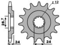 PBR FR SPROC 530 STEEL ST 530, 17