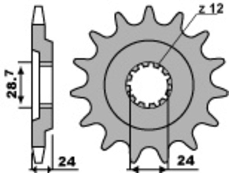PBR FR SPROC 530 STEEL ST 530, 17