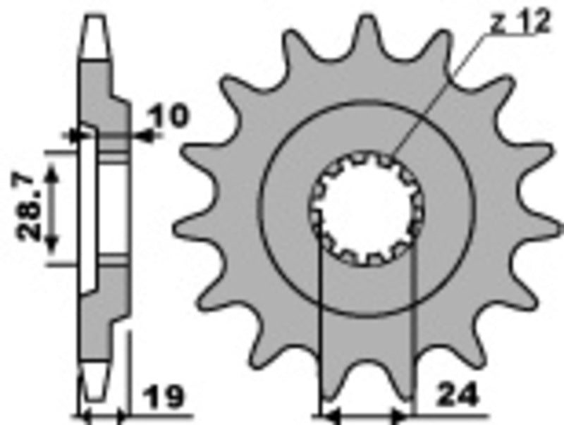 PBR FR SPROC 530 STEEL ST 532, 17