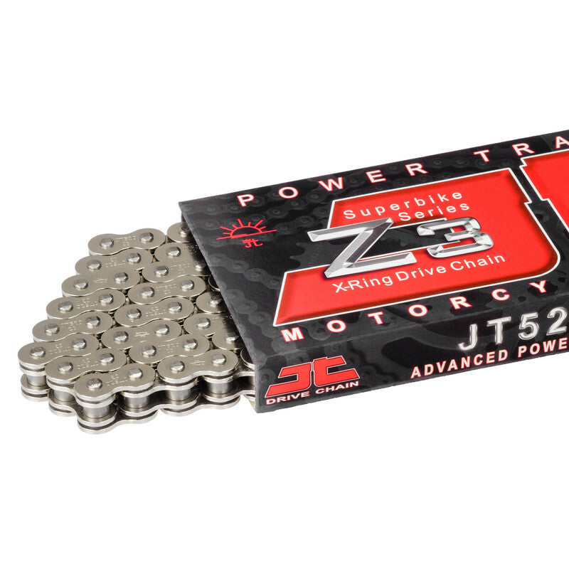 JTDRI CHAIN Z3 525 RIVET, BLK/STL, 104