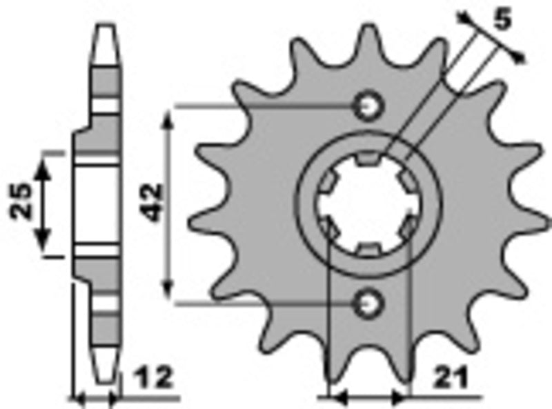 PBR FR SPROC 530 STEEL ST 571, 17