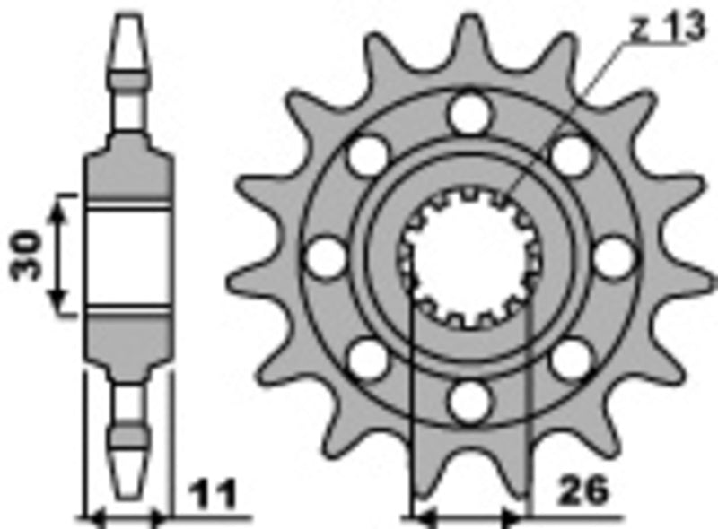PBR FR SPROC 520 STEEL ST 579M, 16