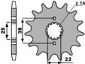 PBR FR SPROC 530 STEEL ST 728, 15