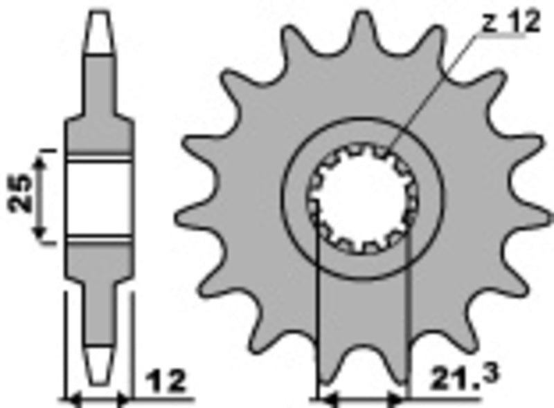PBR FR SPROC 520 STEEL ST 823, 14