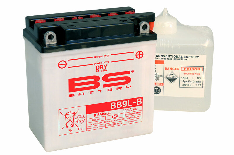 BSBAT BATTERY BB9L-B CONV W/ ACID