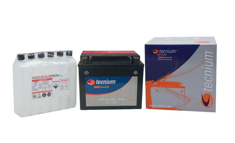 TECNI BATTERY BTX20L-BS MF W/ ACID