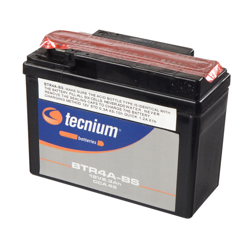 TECNI BATTERY BTR4A-BS MF W/ ACID