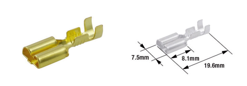 TOURM TERMINAL PIN 250 FEMALE X100