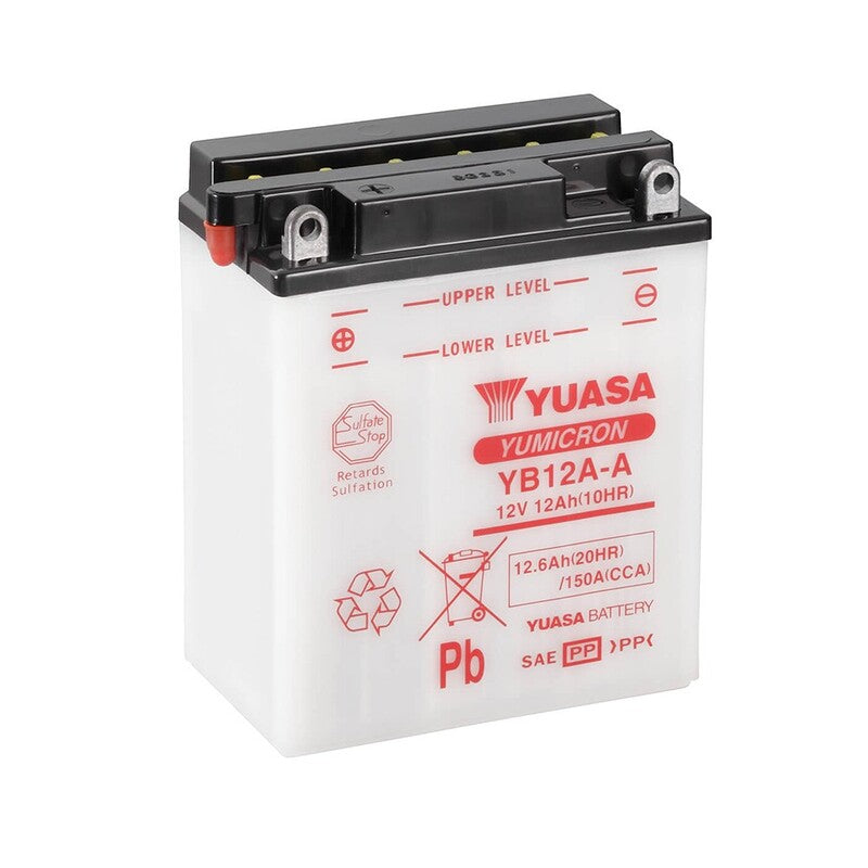 YUASA BATTERY YB12A-A CONV W/ ACID