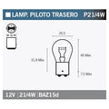 OSRAM BULB ORIG P21/4W 12V/21/4W X10
