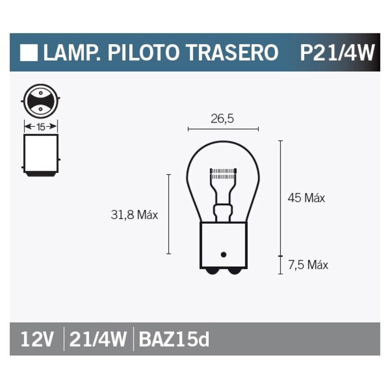 OSRAM BULB ORIG P21/4W 12V/21/4W X10