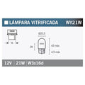 OSRAM BULB ORIG WY21W 12V/21W X10