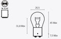 TECNI BULB S25 12V/21/5W X10