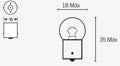TECNI BULB G18 6V/10W X10