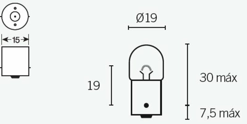 TECNI BULB R5 12V/5W X10