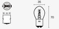 TECNI BULB S1 12V/25/25W X10