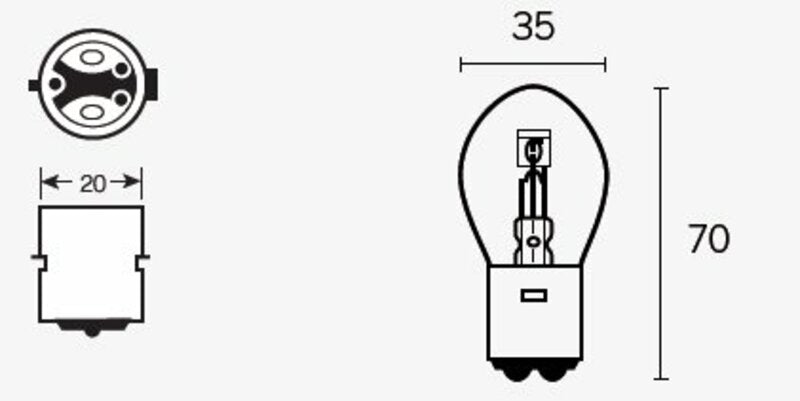 TECNI BULB S1 12V/25/25W X10