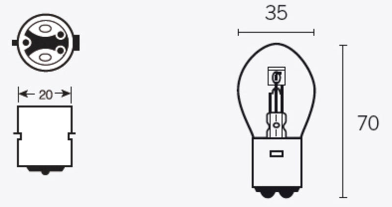 TECNI BULB B35 6V/35/35W X10
