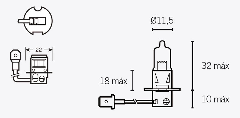 VPART BULB H3 12V/55W