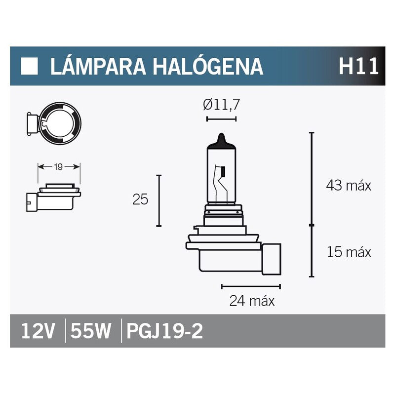 VPART BULB H11 12V/55W X1