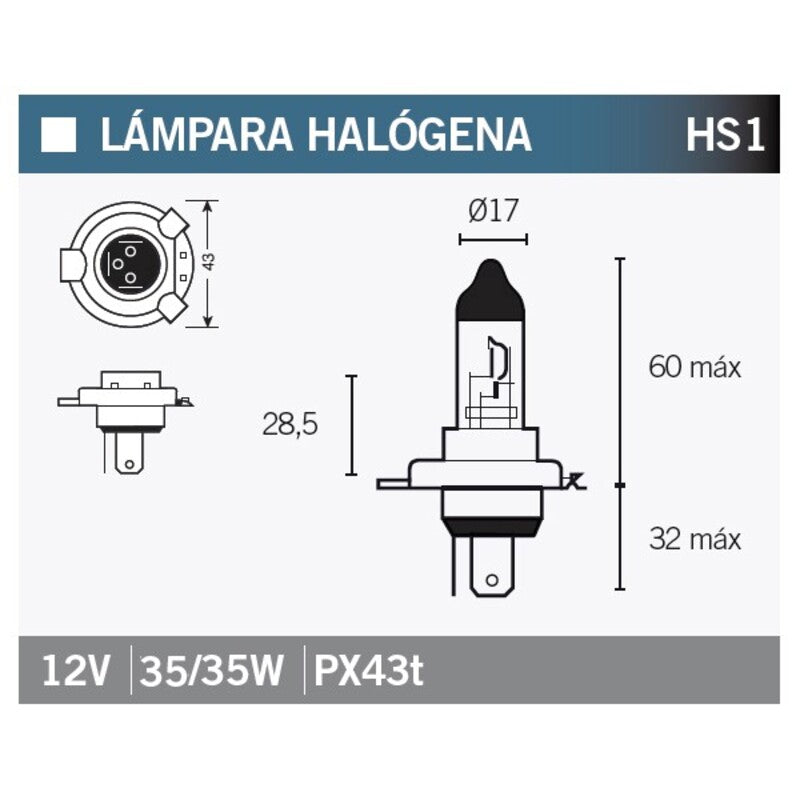 VPART BULB HS1 12V/35/35W X1