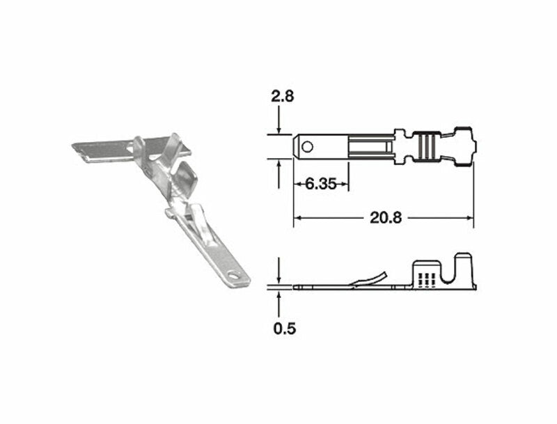 BIHR TERMINAL PIN 110 ML MALE X50